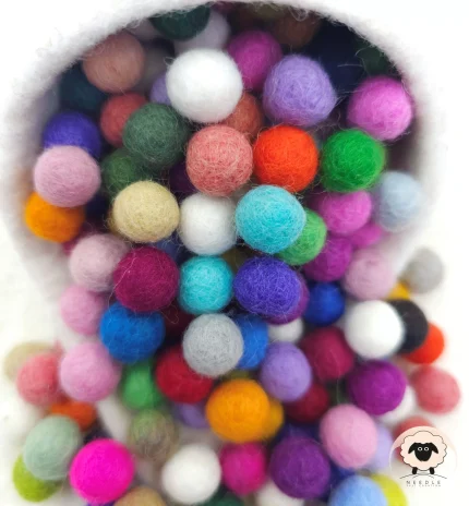 1cm Felt Balls - Needle Felt Creation
