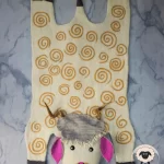 Sheep Felt Sheet Rug-Needle Felt Creation