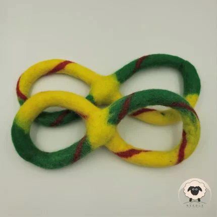Infinity Ring Dog Toy-Needle Felt Creation