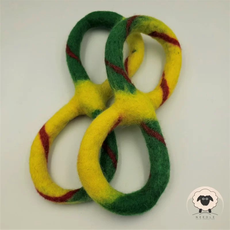 Infinity Ring Dog Toy-Needle Felt Creation