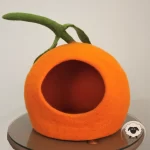 Orange Themed Cat House-Needle Felt Creation