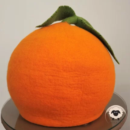 Orange Themed Cat House-Needle Felt Creation