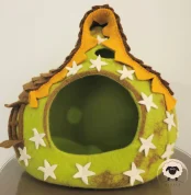 Cosmic Indoor Cat House-Needle Felt Creation