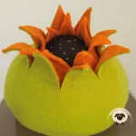 Sunflower Cat House-Needle Felt Creation