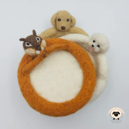 10cm Pet Coaster-Needle Felt Creation