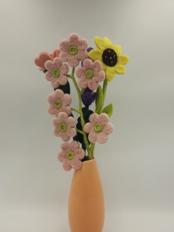 Felt Flowers in a Vase