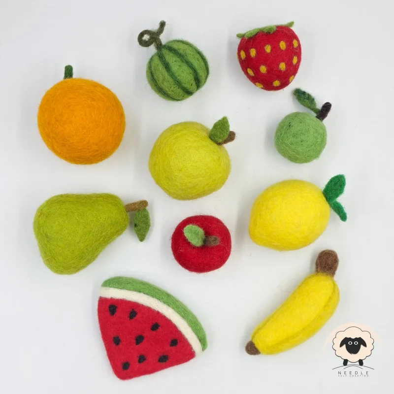 Felt Fruits Set - Needle Felt Creation