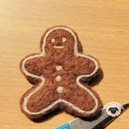 Felt Gingerbread Man - Needle Felt Creation