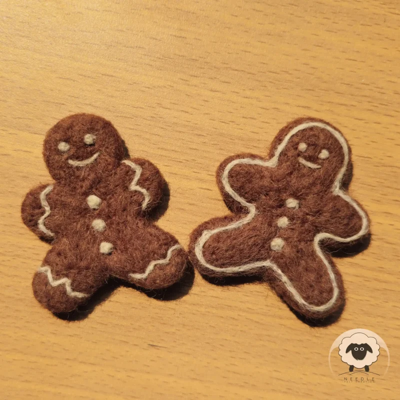 Felt Gingerbread Man - Needle Felt Creation