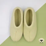 Light Green Handmade Wool Felt Boots for Winter