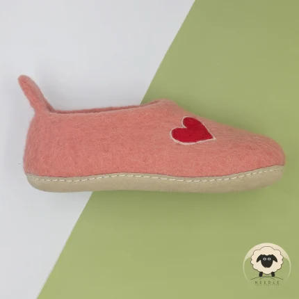 Pink Wool Felt Boots - Needle Felt Creation