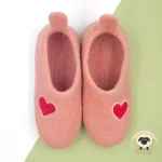 Pink Wool Felt Boots - Needle Felt Creation