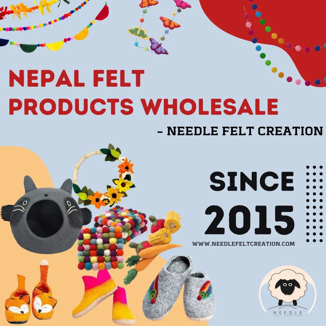 nepal felt products wholesale needle felt creation