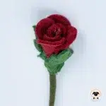 red rose felt flowers-Needle Felt Creation