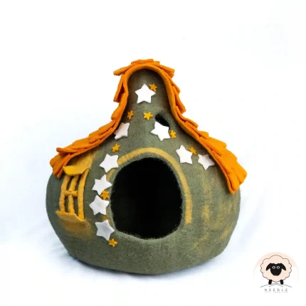 Vintage Roof Felt Cat House | Wholesale Felt Cat Caves