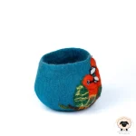 Lovebirds Felt Baskets | Handmade Felt Basket Collection - Image 3