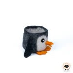 Penguin Felt Storage Basket | Felt Animal Basket - Image 3