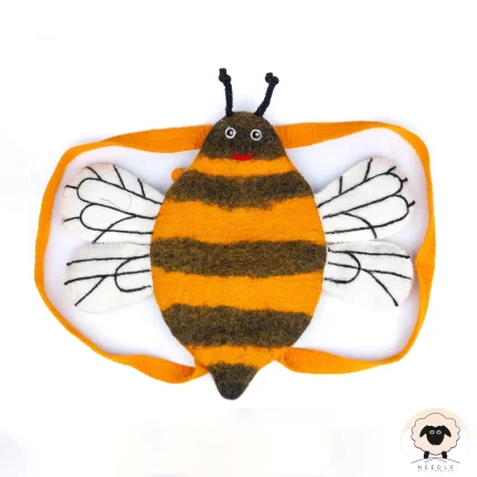 honey bee felt bag