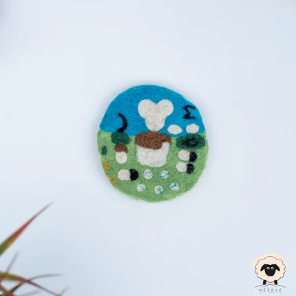 nature scene cup coaster