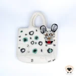 snow leopard hand bag