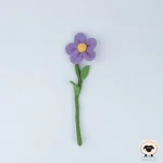 purple daisy felt flower