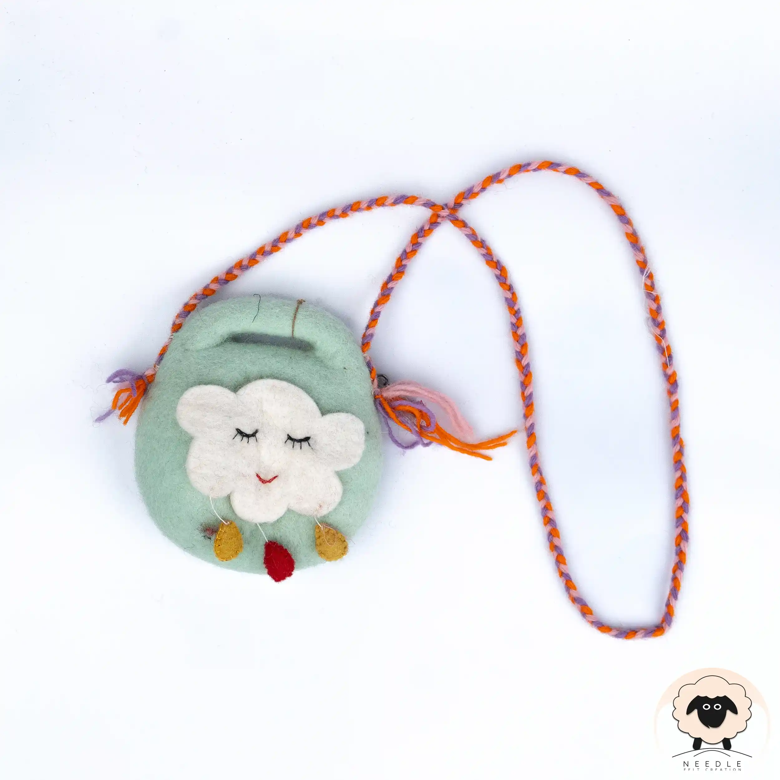 sleeping cloud felt hand bag