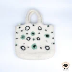 Snow Leopard Hand Bag | Wholesale Felt Hand Bag - Image 2