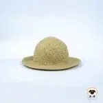 beige sequin felt hat