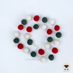 christmas felt ball garland