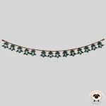 christmas tree felt garland