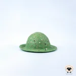 green sequin felt hat