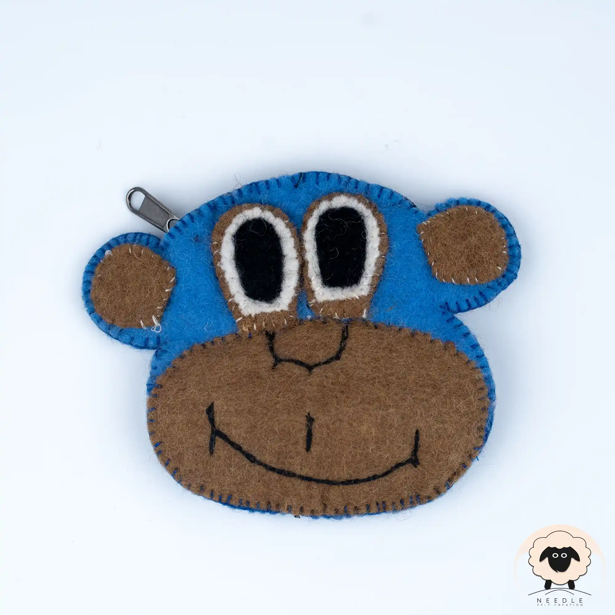 Monkey Felt Purse - Needle felt Creation monkey felt purse