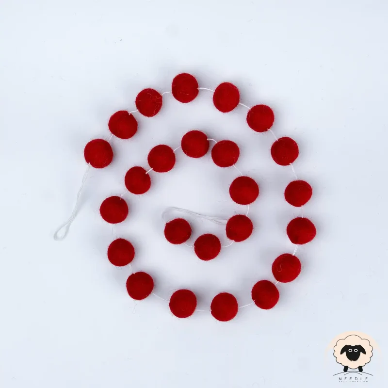 Can You Wash Felt? If So, How To Wash Felt? | Needle Felt Creation red felt ball garland