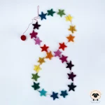 star felt garland