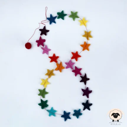 star felt garland