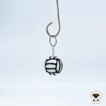 volleyball felt keychain