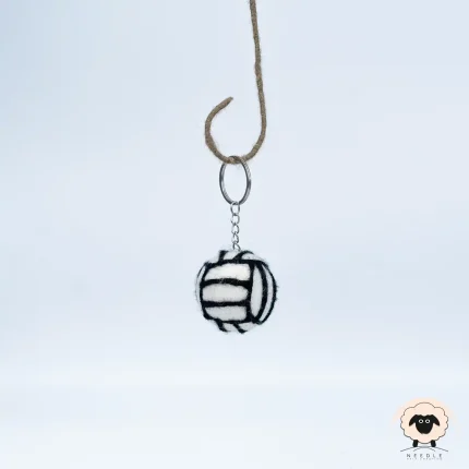 volleyball felt keychain