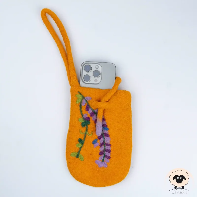 Wisteria Felt Phone Purse | Wholesale Felt Phone